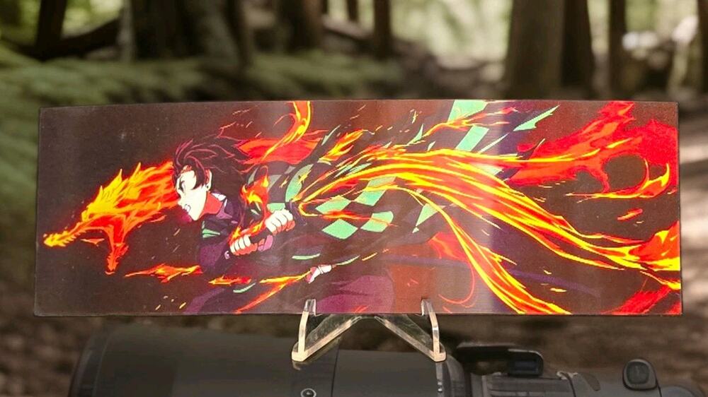 Tanjiro Zenitsu Demon Slayer 3D Lenticular Motion Car Laptop Sticker Decal